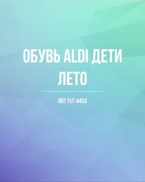 Купить Обувь ALDI дети лето#10 кг, ЛОТ №4453 оптом в Калининграде и Калининградской области