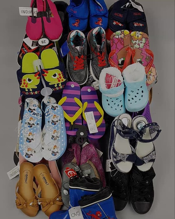 Фотография  734 - Обувь детская СТОК Summer#7,85 кг, ЛОТ №6196 оптом в Калининграде и Калининградской области