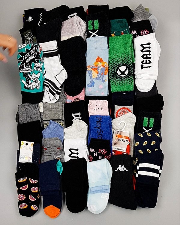 Фотография  310 - Носки дети СТОК зима#5 кг, ЛОТ №6988 оптом в Калининграде и Калининградской области