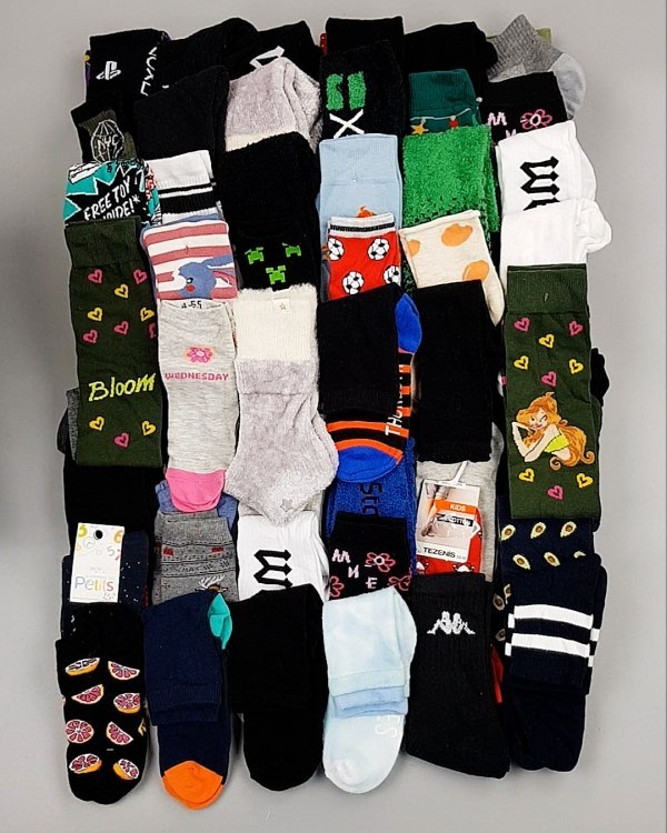 Фотография  999 - Носки дети СТОК зима#5 кг, ЛОТ №6988 оптом в Калининграде и Калининградской области