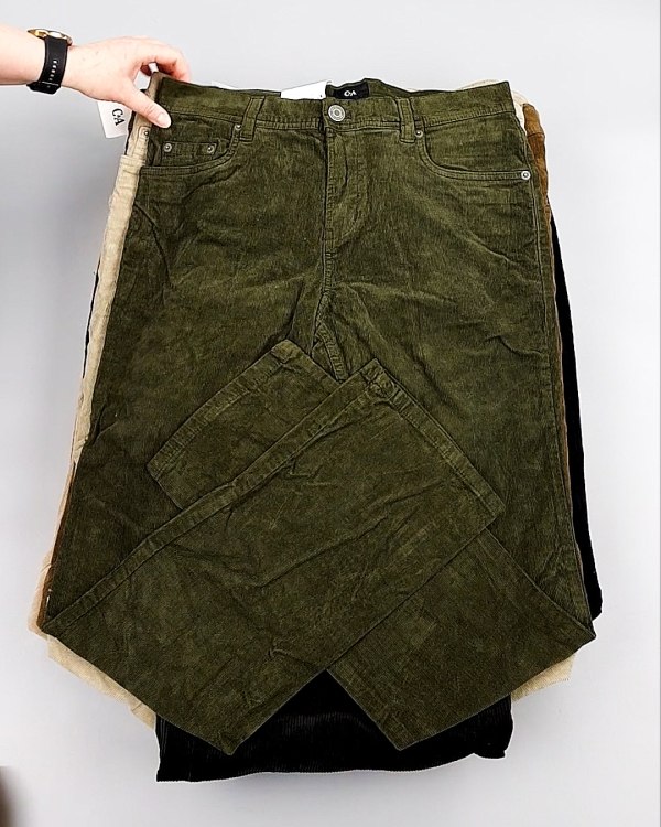 Фотография  460 - Брюки вельветовые м/ж C&A 025#10 кг, ЛОТ №8031 оптом в Калининграде и Калининградской области