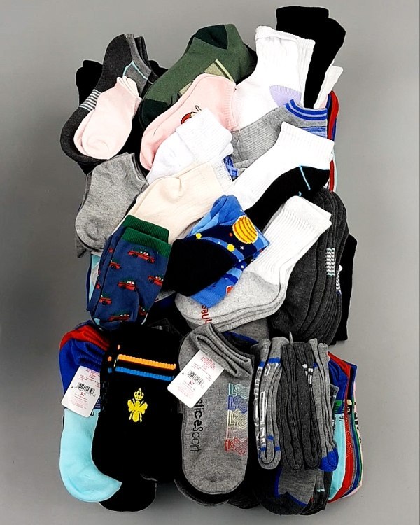 Фотография  616 - Носки дети лето CAN 084#5 кг, ЛОТ №8000 оптом в Калининграде и Калининградской области