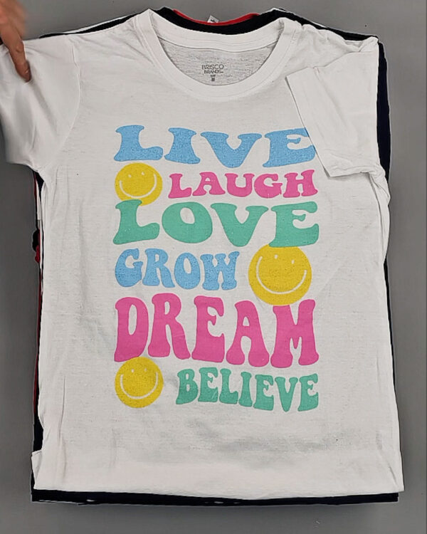 Фотография  108 - Футболки м/ж (Printed T-Shirts New)#5 кг, ЛОТ №8913 оптом в Калининграде и Калининградской области