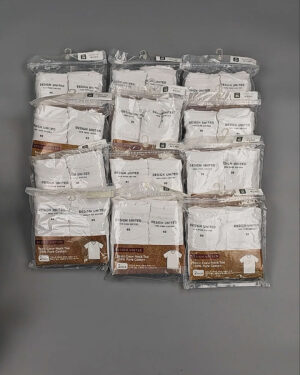 Фотография  639 - Футболка белая муж Корея 085#5 кг оптом в Калининграде и Калининградской области