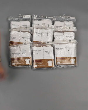 Фотография  593 - Футболка белая муж Корея 085#5 кг оптом в Калининграде и Калининградской области