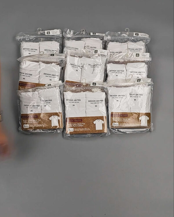 Фотография  261 - Футболка белая муж Корея 085#5 кг оптом в Калининграде и Калининградской области