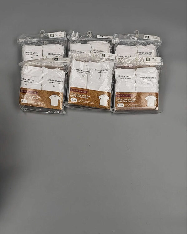 Фотография  281 - Футболка белая муж Корея 085#5 кг оптом в Калининграде и Калининградской области