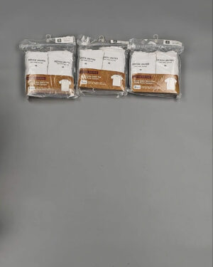 Фотография  129 - Футболка белая муж Корея 085#5 кг оптом в Калининграде и Калининградской области