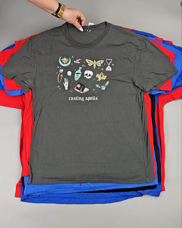 Фотография  493 - Футболки м/ж (Super T-Shirts Printed)#10 кг, ЛОТ СХ-0271 оптом в Калининграде и Калининградской области